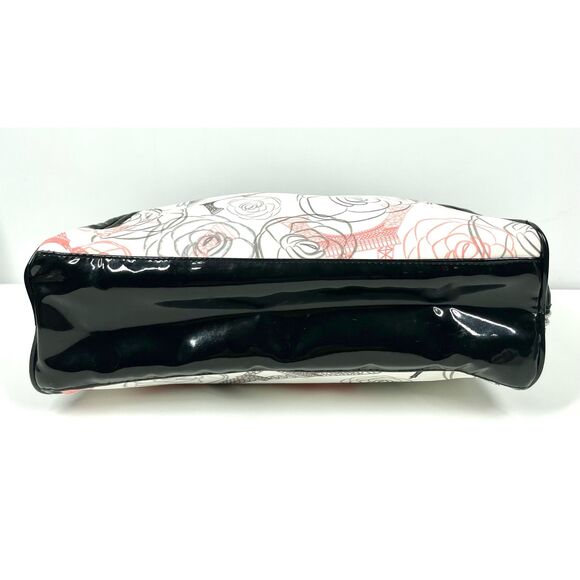 Lancôme Floral Eiffel Tower Paris Makeup Carrying Case Double Zip Around Handle - Picture 8 of 8